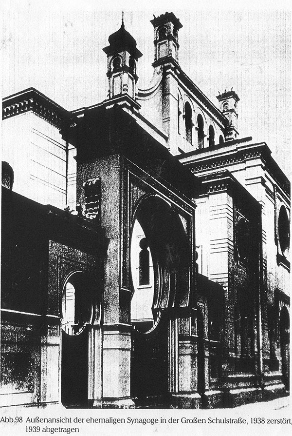 ehemalige Synagoge in der Großen Schulstraße